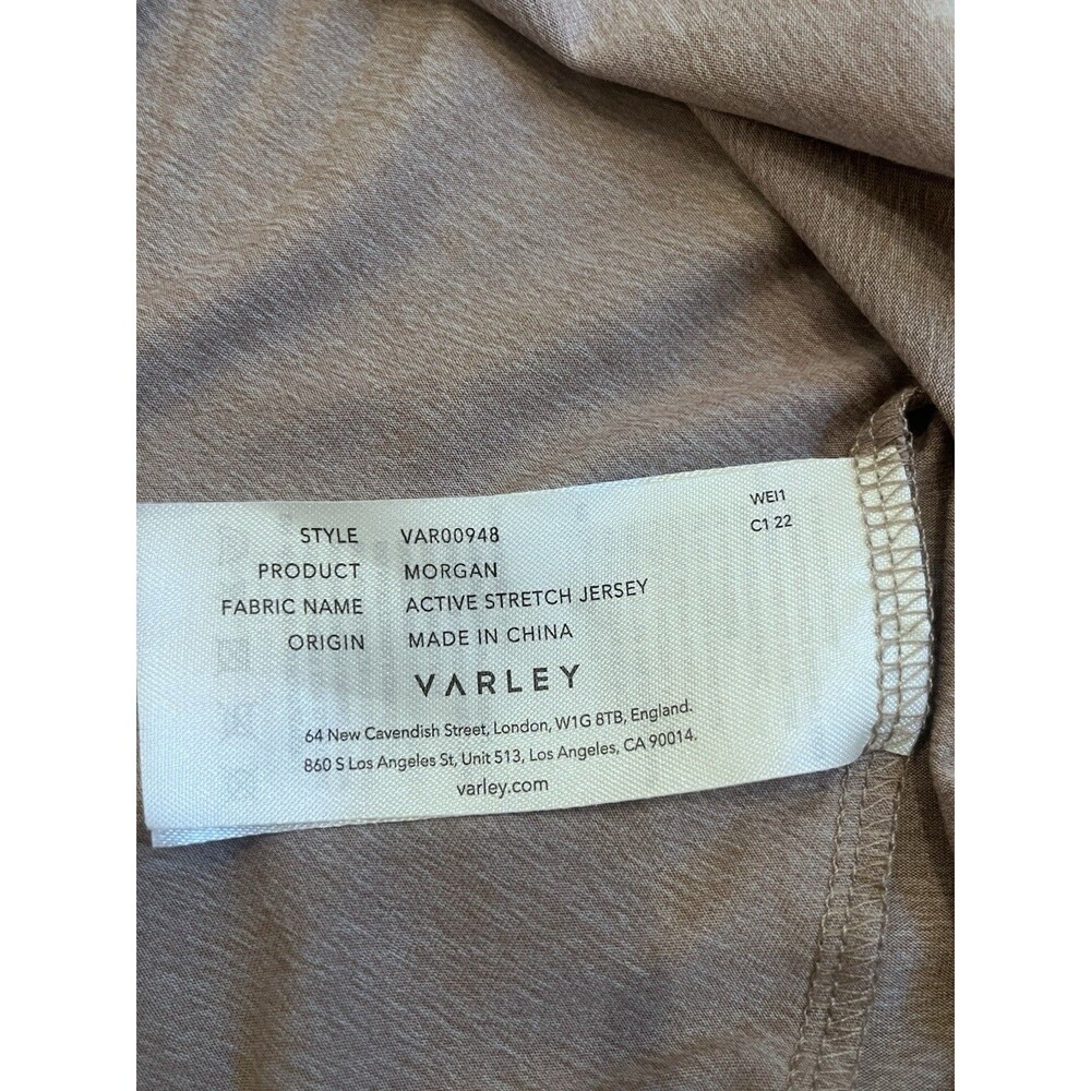 Varley Morgan Tan Athletic Dress Xs Active Stretch Jersey View 6